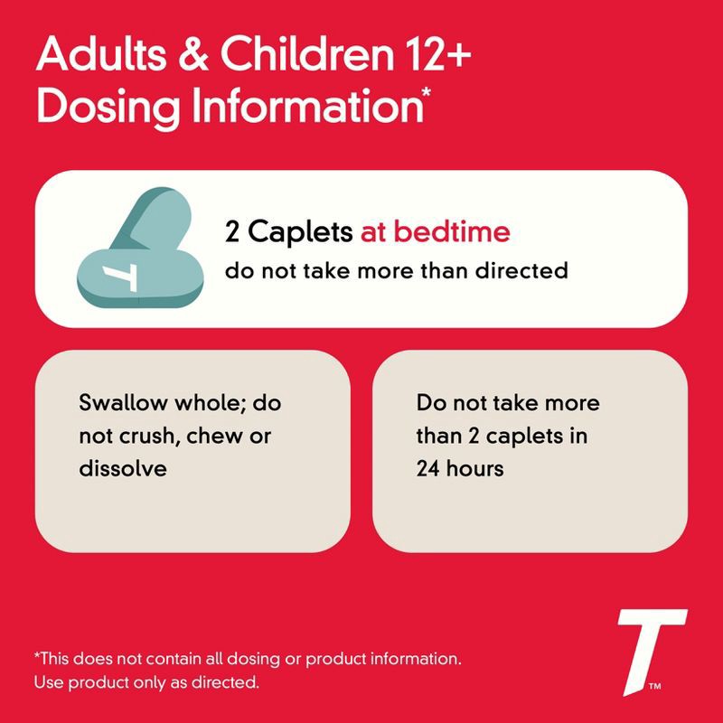 slide 5 of 10, Tylenol PM Extra Strength Pain Reliever & Sleep Aid Caplets - Acetaminophen - 100ct, 100 ct