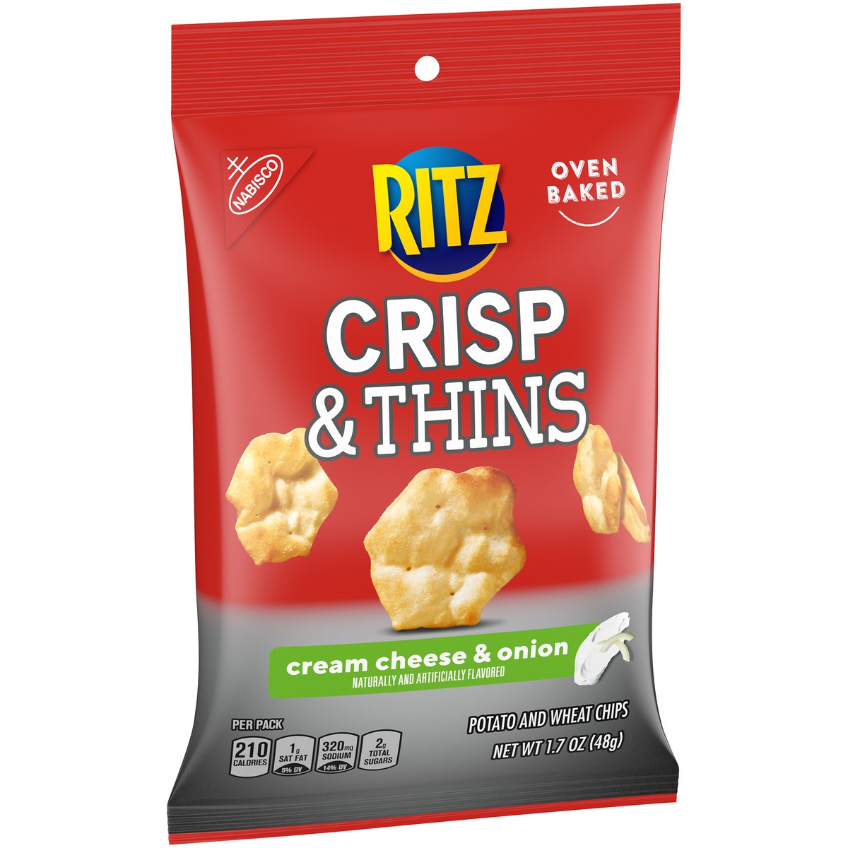 slide 7 of 13, 1.7Z Ritz Crisps Cream&Onion, 0.11 lb