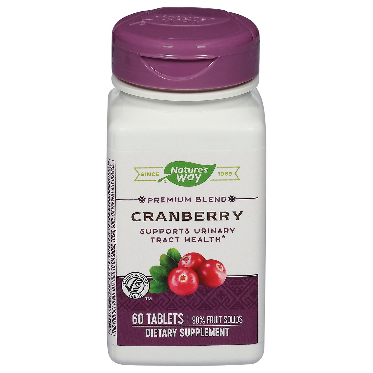 slide 1 of 4, Nature's Way Premium Blend Cranberry 60 Tablets, 60 ct