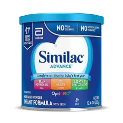 Similac Advance Infant Formula With Iron Powder - 12.4 Oz