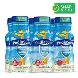 Pediasure Grow & Gain Kids Nutritional Shake Ready To Drink Vanilla - 6-8 Fl. Oz.