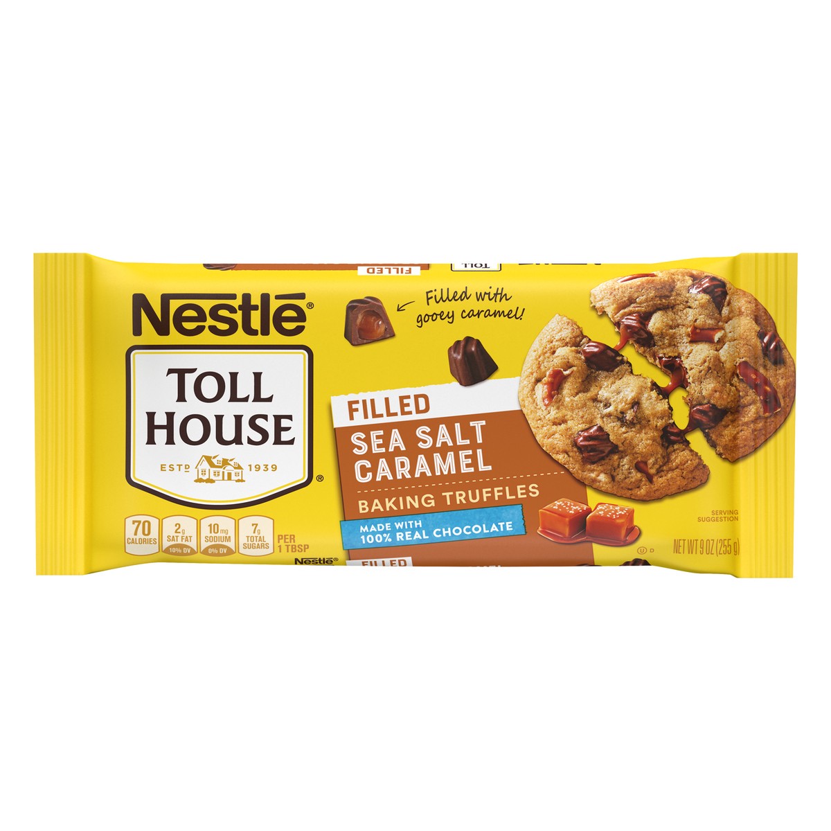 slide 1 of 8, Toll House Nestle Toll House Sea Salt Caramel Truff, 9 oz