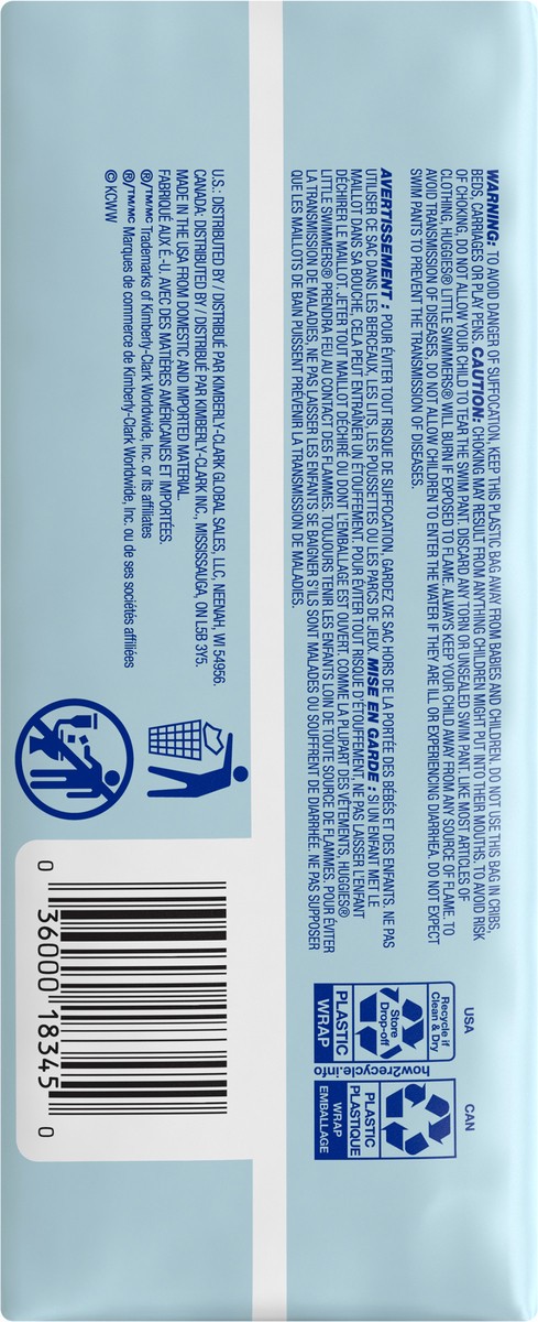 slide 7 of 11, Huggies Little Swimmers Swim Diapers Disposable Large - 10 Count, 10 ct
