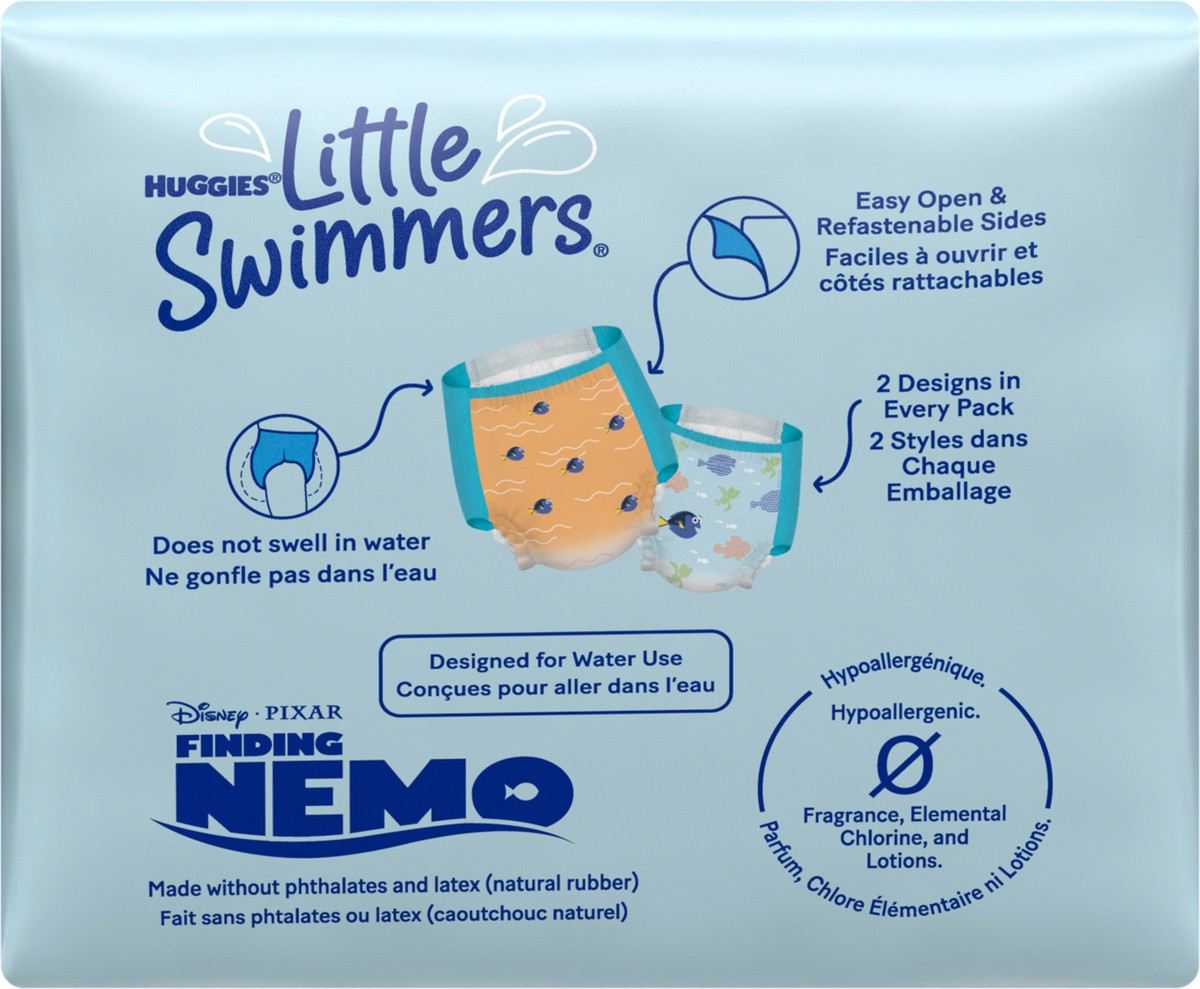 slide 6 of 11, Huggies Little Swimmers Swim Diapers Disposable Large - 10 Count, 10 ct