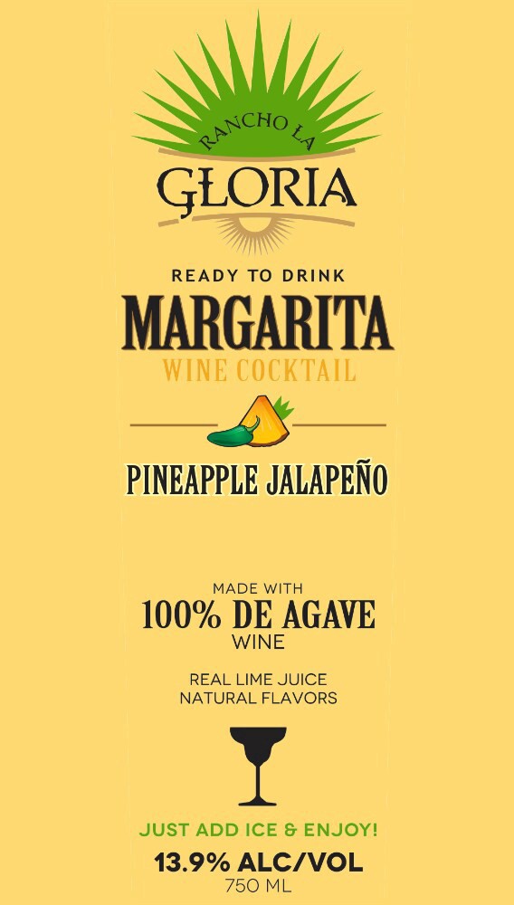 slide 3 of 6, Rancho La Gloria Pineapple Jalapeno Margarita Ready To Drink Cocktail, 750 ml