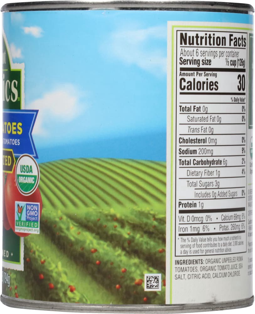 slide 4 of 5, Take Root Organics Organic Fire Roasted Diced Tomatoes, 28 oz Can, 28 oz