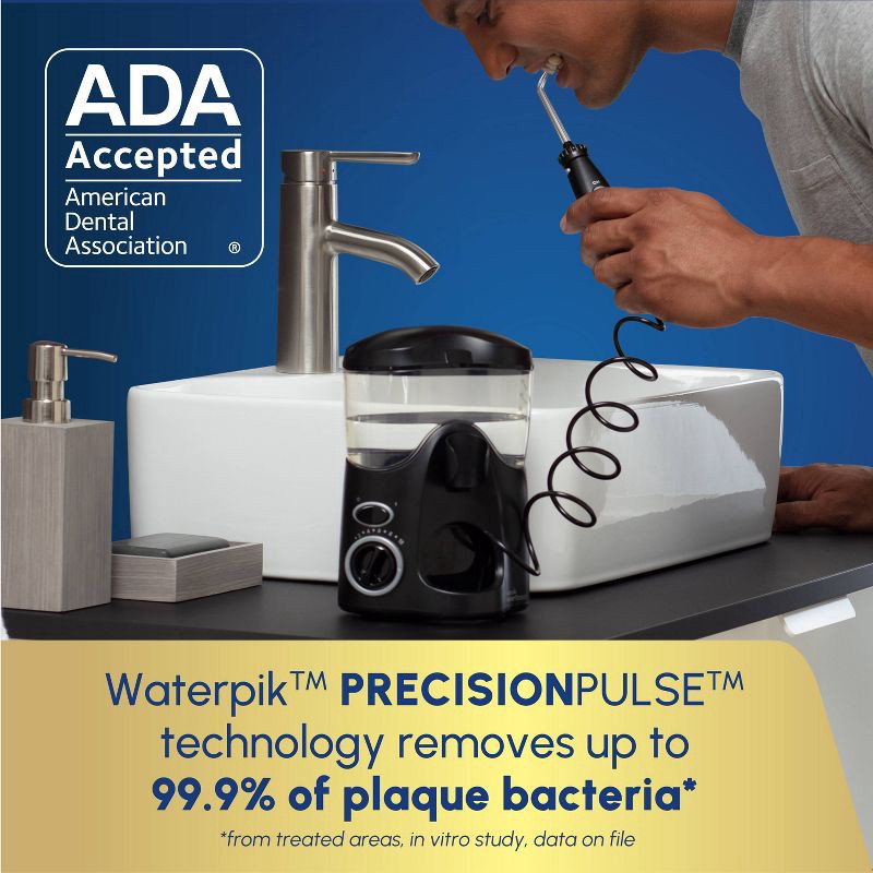slide 4 of 13, Waterpik Ultra Countertop Water Flosser - WP-112 - Black, 1 ct