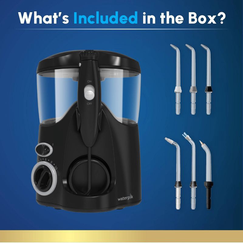 slide 5 of 13, Waterpik Ultra Countertop Water Flosser - WP-112 - Black, 1 ct
