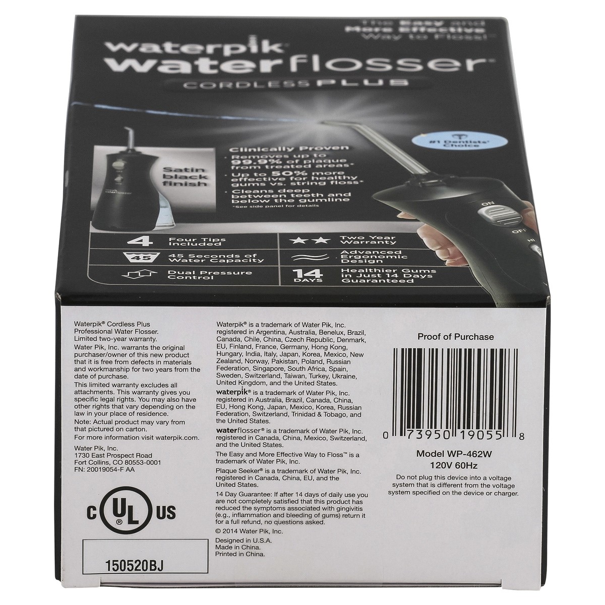 slide 12 of 13, Waterpik Cordless Plus Water Flosser - WP-462, 1 ct