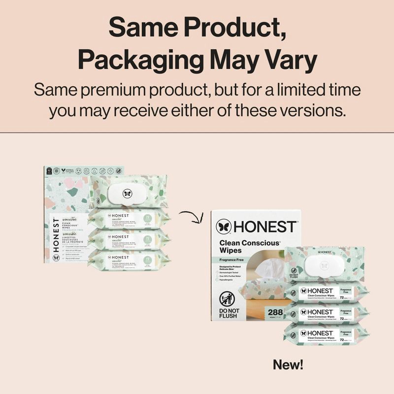 slide 2 of 15, The Honest Company Plant-Based Baby Wipes made with over 99% Water - Geo Mood - 288ct, 288 ct