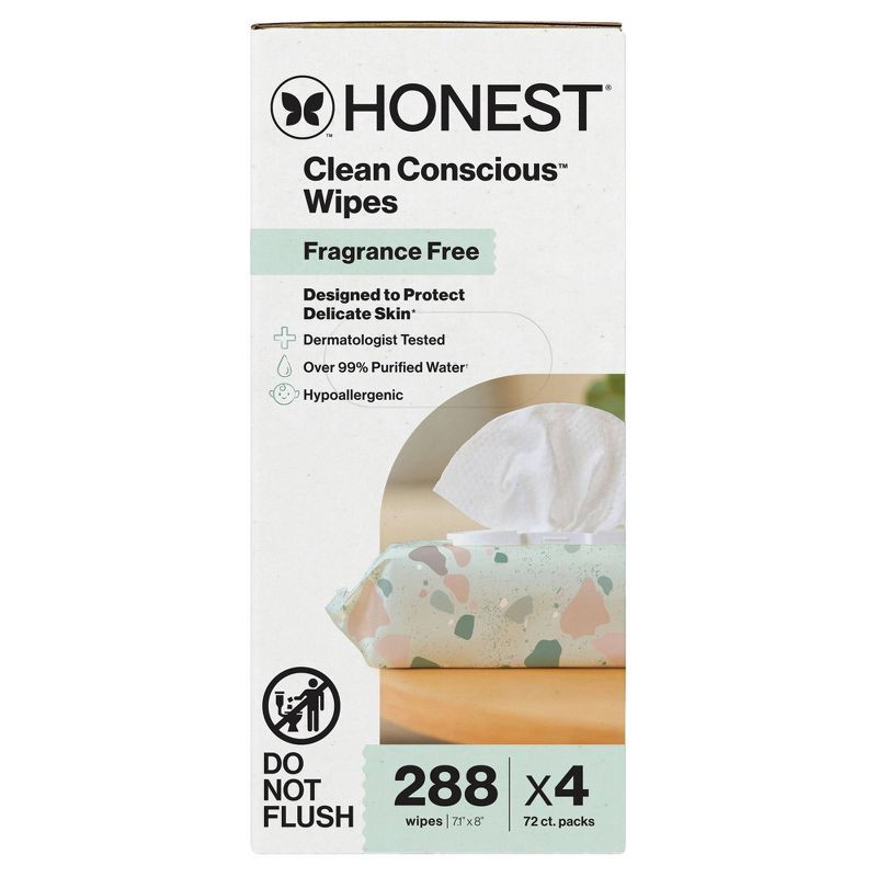 slide 13 of 15, The Honest Company Plant-Based Baby Wipes made with over 99% Water - Geo Mood - 288ct, 288 ct