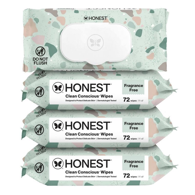 slide 10 of 15, The Honest Company Plant-Based Baby Wipes made with over 99% Water - Geo Mood - 288ct, 288 ct