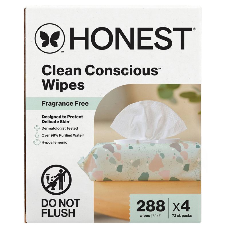 slide 11 of 15, The Honest Company Plant-Based Baby Wipes made with over 99% Water - Geo Mood - 288ct, 288 ct