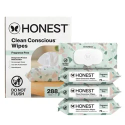 The Honest Company Plant-Based Baby Wipes made with over 99% Water - Geo Mood - 288ct