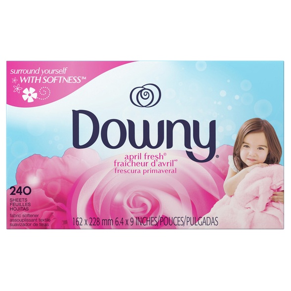 slide 1 of 2, Downy April Fresh Fabric Softener Dryer Sheets, 240 ct