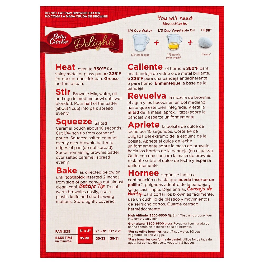 slide 4 of 4, Betty Crocker Delights Salted Caramel Brownie Mix, 18.4 oz., 18.4 oz