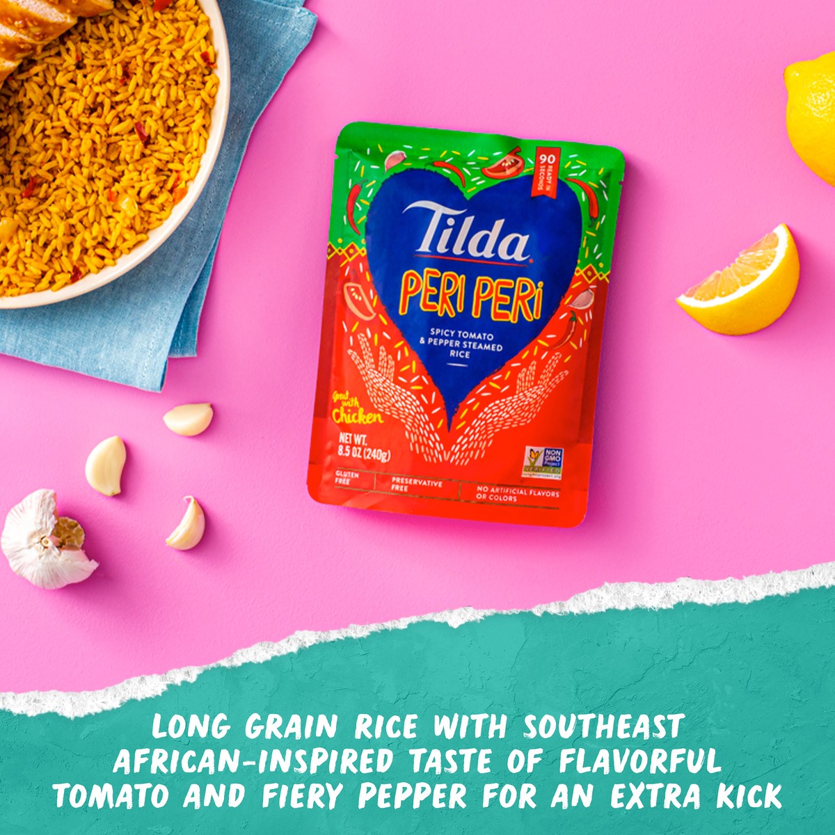 slide 2 of 5, Tilda Rce Peri Peri Rdy To Heat, 