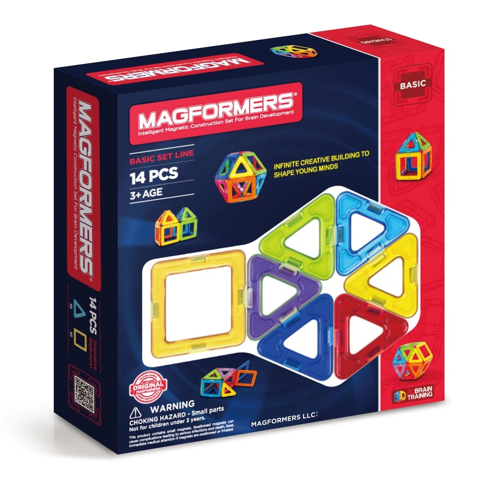 slide 1 of 1, Magformers Rainbow Set, 14 ct