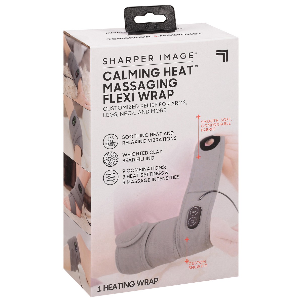 slide 6 of 11, Sharper Image Calming Heat Massaging Flexi Wrap, 1 ct