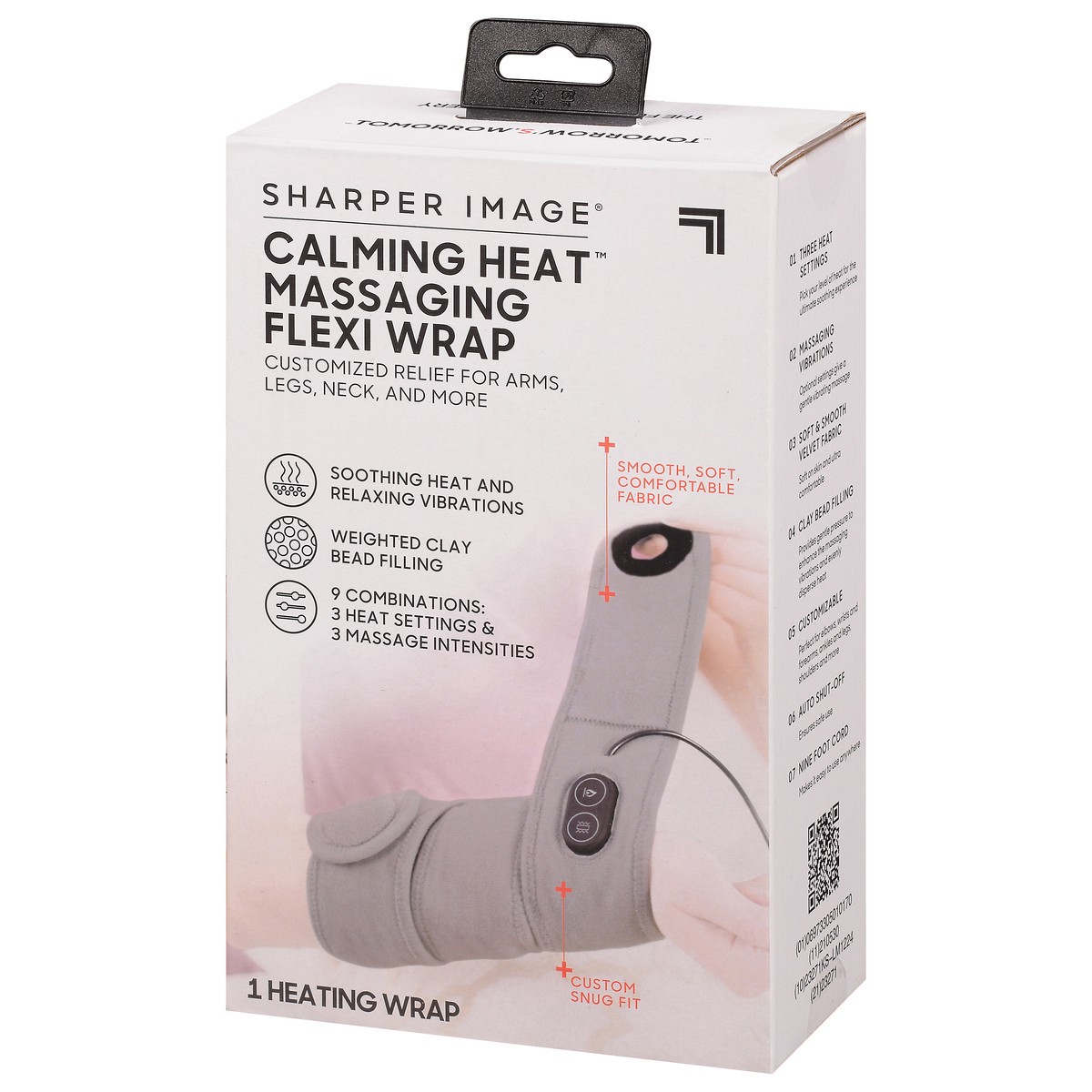 slide 3 of 11, Sharper Image Calming Heat Massaging Flexi Wrap, 1 ct