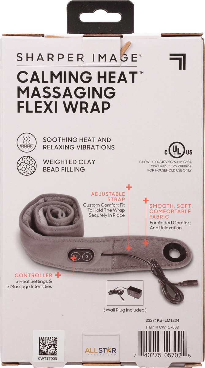 slide 2 of 11, Sharper Image Calming Heat Massaging Flexi Wrap, 1 ct