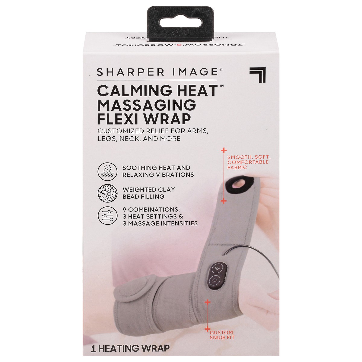 slide 11 of 11, Sharper Image Calming Heat Massaging Flexi Wrap, 1 ct