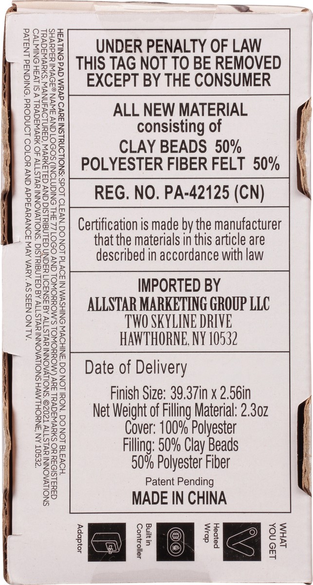 slide 10 of 11, Sharper Image Calming Heat Massaging Flexi Wrap, 1 ct