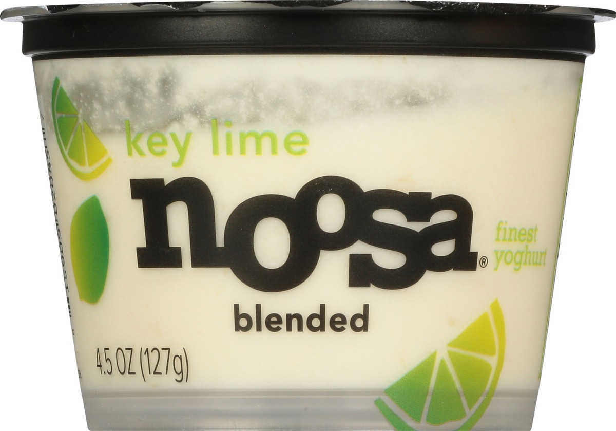 slide 9 of 9, noosa Yoghurt, Key Lime, 4.5 oz, Whole Milk Yogurt, Grade-A Pasteurized, Gluten Free, Probiotic, Made With the Finest Quality Ingredients, 4.5 oz