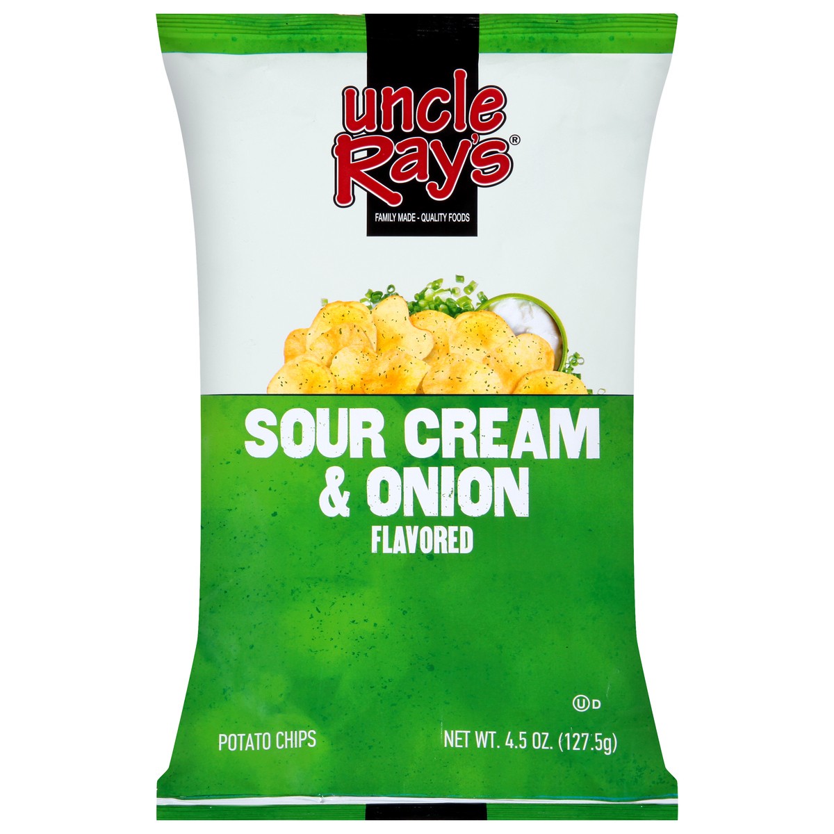 slide 12 of 13, Uncle Ray's Sour Cream & Onion Flavored Potato Chips 4.5 oz, 4.5 oz