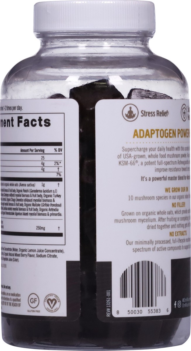 slide 2 of 13, Om Mushroom Master Blend 56 Vegan Gummies, 56 ct