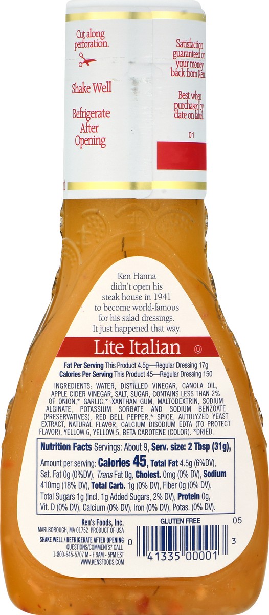 slide 10 of 12, Ken's Steak House Lite Italian Dressing & Marinade 9 oz, 9 oz