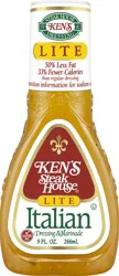 Ken's Steak House Lite Italian Dressing & Marinade 9 oz