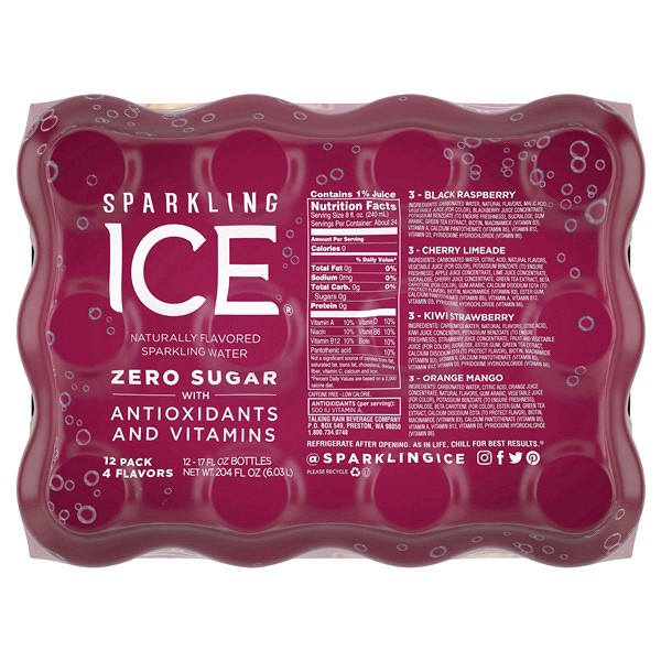 slide 2 of 5, Sparkling ICE Zero Sugar Variety Pack Sparkling Water, 12 ct