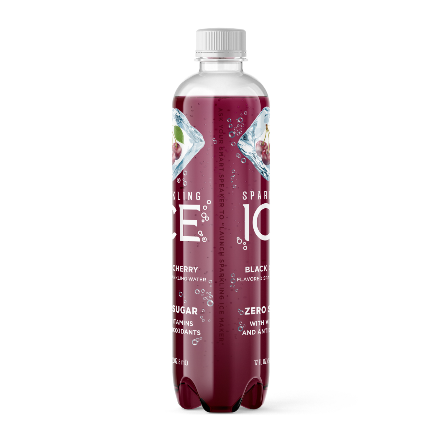 slide 2 of 3, Sparkling ICE Black Cherry Sparkling Water 17 fl. oz. Plastic Bottle, 17 fl oz