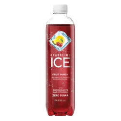 Sparkling ICE Zero Sugar Fruit Punch Sparkling Water 17 fl oz
