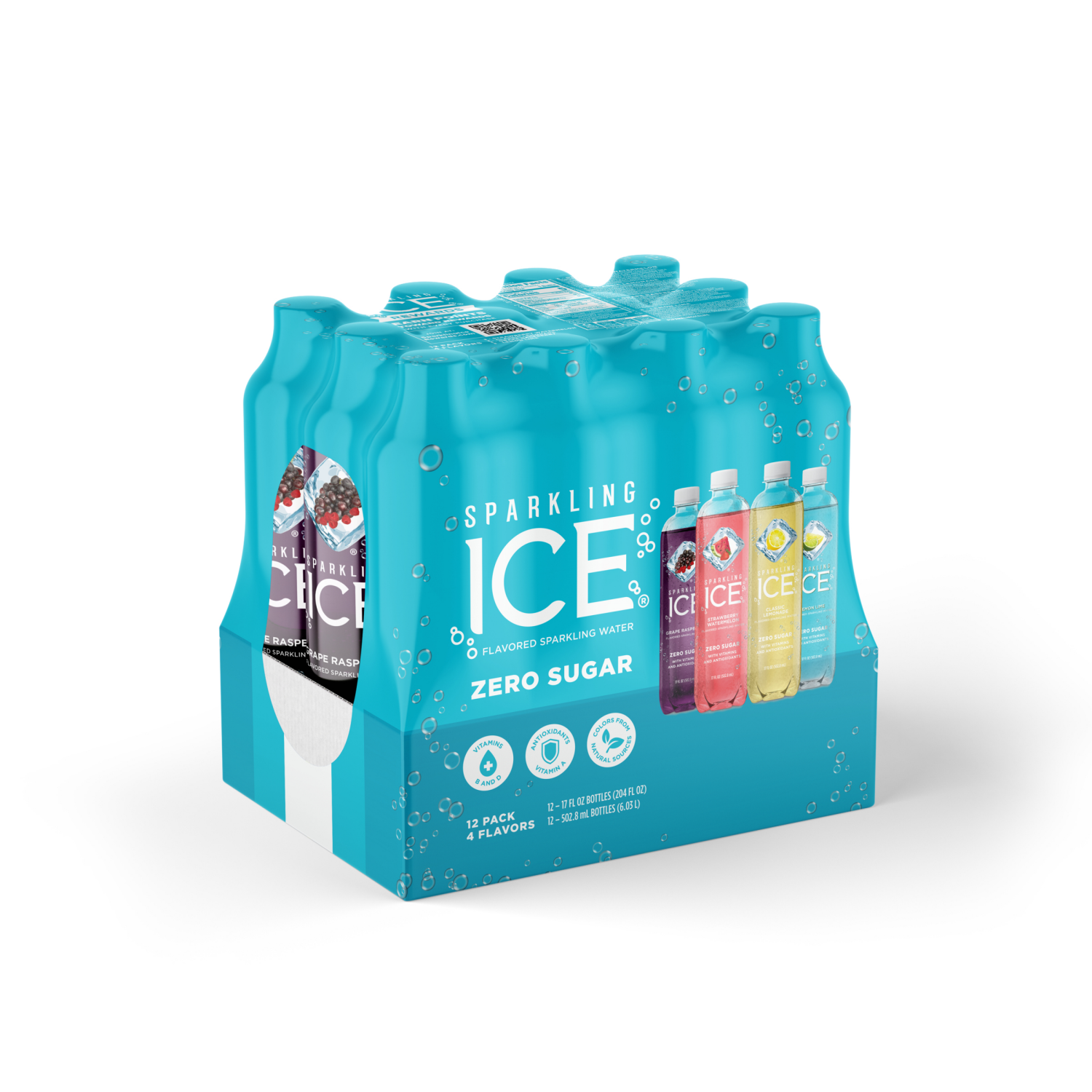 slide 2 of 4, Sparkling ICE Blue Variety Pack, 12 ct