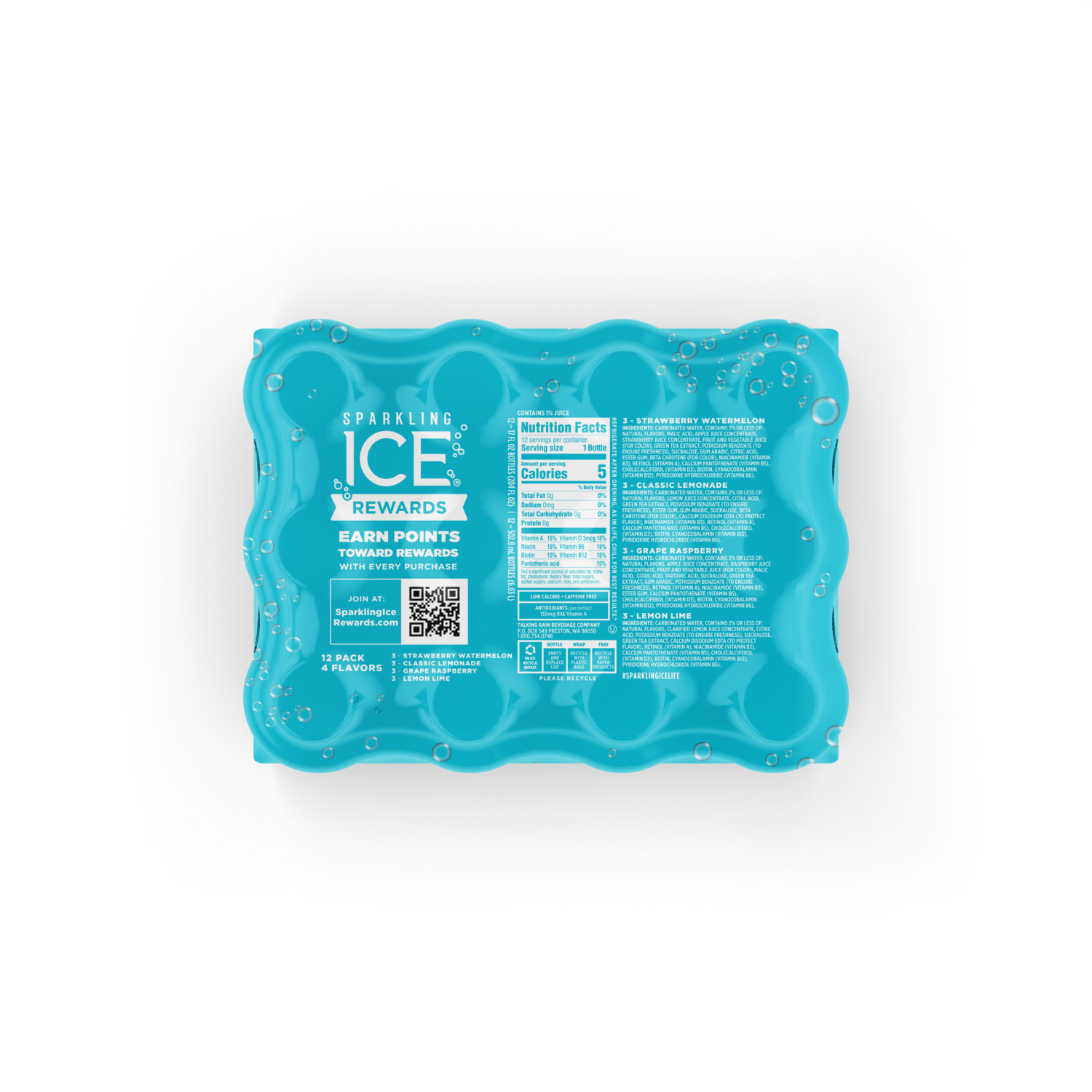 slide 4 of 4, Sparkling ICE Blue Variety Pack, 12 ct