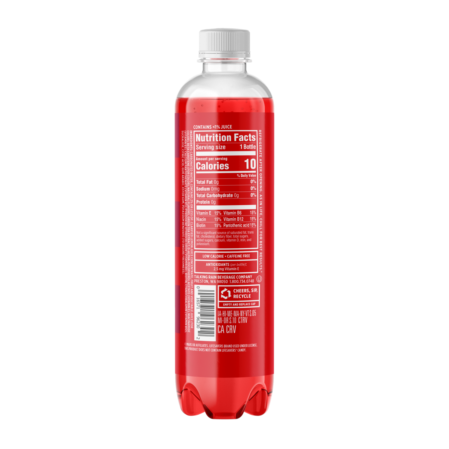 slide 2 of 4, Sparkling Ice Life Savers Wild Cherry 17oz, 17 oz