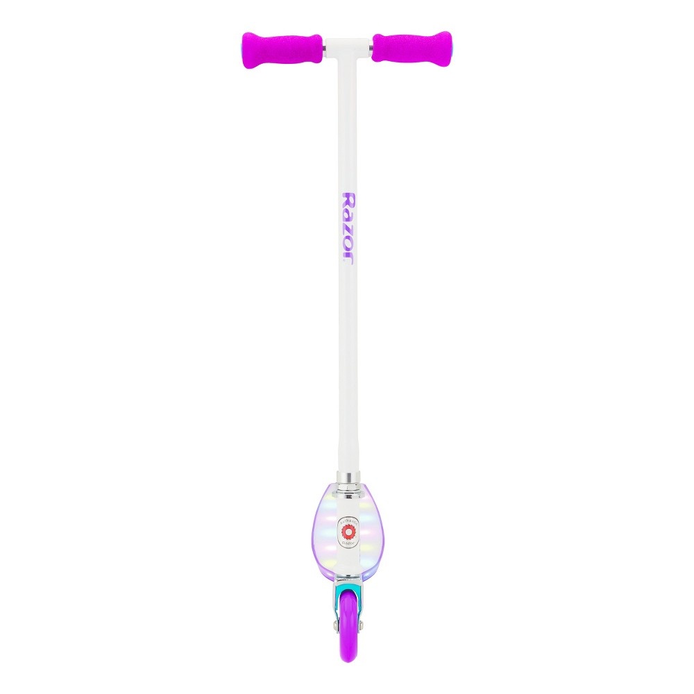 slide 4 of 5, Razor Party Pop Kick Scooter with LED Lights - White, 1 ct