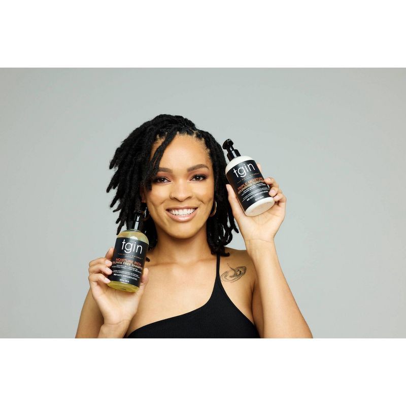 slide 6 of 8, TGIN Moisture Rich Sulfate Free Shampoo For Natural Hair with Amla Oil and Coconut Oil -13 fl oz, 13 fl oz