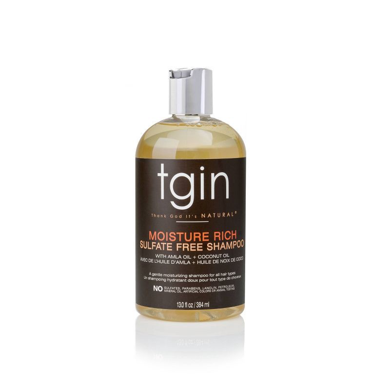 slide 1 of 4, TGIN Moisture Rich Sulfate Free Shampoo For Natural Hair with Amla Oil and Coconut Oil -13 fl oz, 13 fl oz