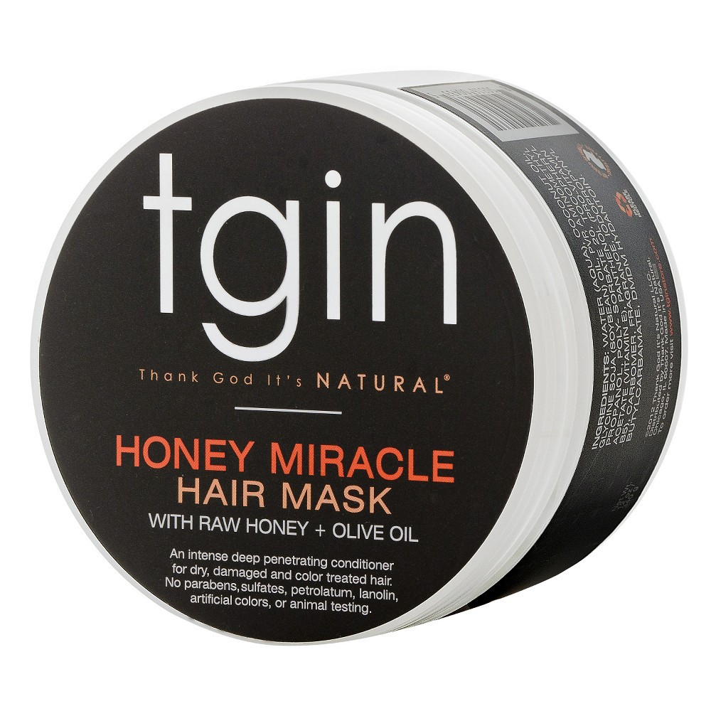 slide 3 of 4, TGIN Honey Miracle Hair Mask with Raw Honey + Olive Oil Deep Conditioner, 12 oz