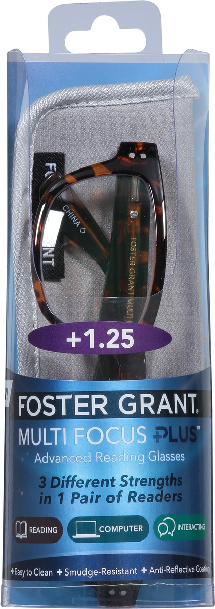 slide 2 of 11, Foster Grant +1.25 Conan Multi Focus Plus Advanced Reading Glasses 1 ea, 1 ct