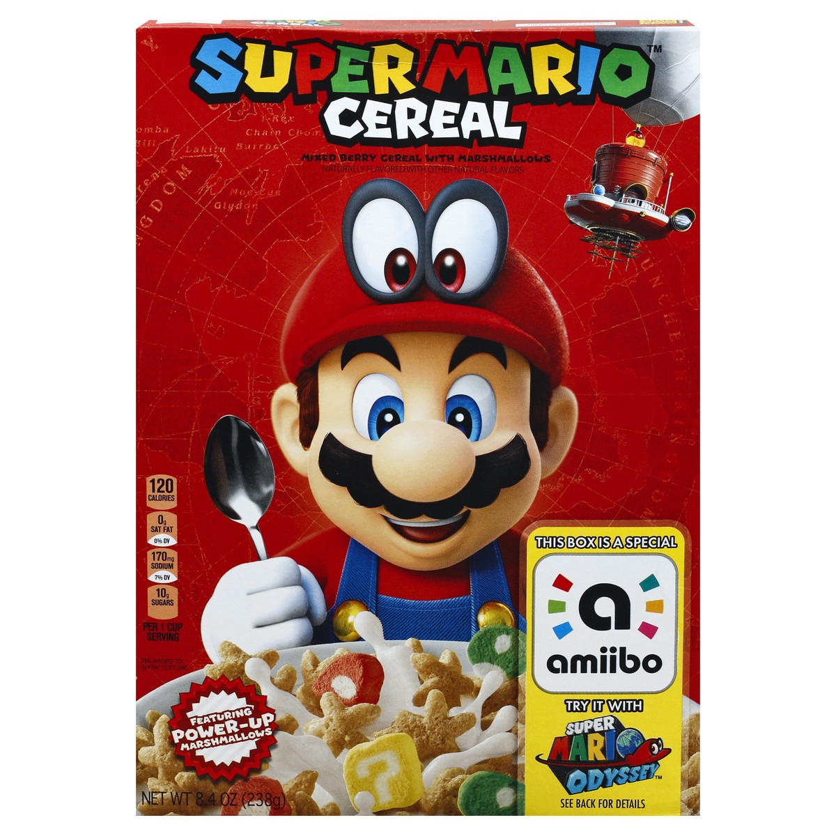 slide 9 of 10, Super Mario Cereal 8.4 oz, 8.4 oz