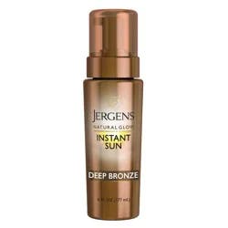 Jergens Natural Glow Instant Moisturizing Self Tanner Tanning Foam - Deep Bronze - 6 fl oz
