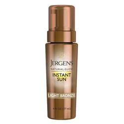 Jergens Natural Glow Instant Moisturizing Self Tanner Tanning Foam - Light Bronze Tan - 6 fl oz