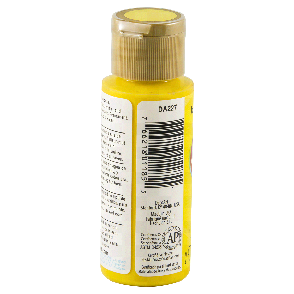 slide 3 of 4, Deco Art Americana Paint Bright Yellow, 2 oz