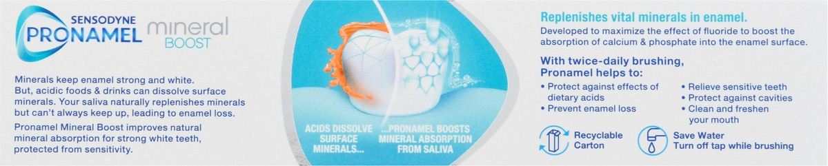 slide 4 of 10, Sensodyne Pronamel Mineral Boost Toothpaste Refreshing Peppermint, 4 oz