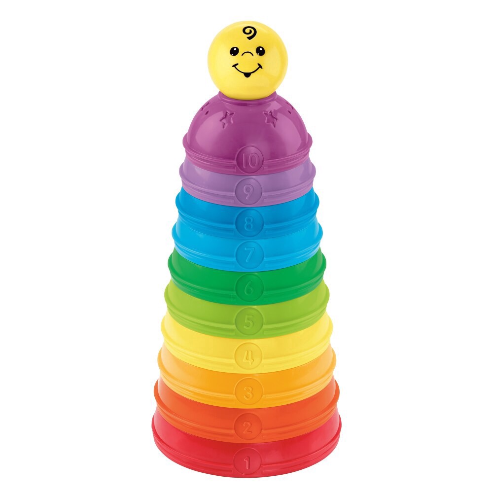 slide 3 of 4, Fisher-Price Brilliant Basics Stack And Roll Cups Toy, 1 ct