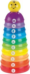 Fisher-Price Brilliant Basics Stack And Roll Cups Toy